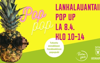 Mainos lankalauantain pop up tapahtumasta