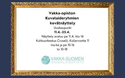 Näyttelyn tiedot kultaisissa kehyksissä
