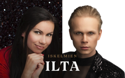 Nainen ja mies, mustavalkoinen tausta