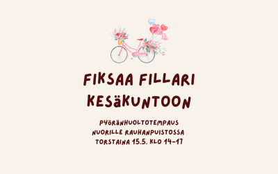 Fiksaa fillari kesäkuntoon