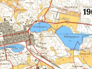 Käätyjärvi Uudenkaupungin peruskartalla vuosi 1968