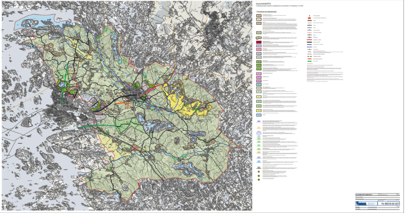 Kalannin osayleiskaavan luonnoksen kuva