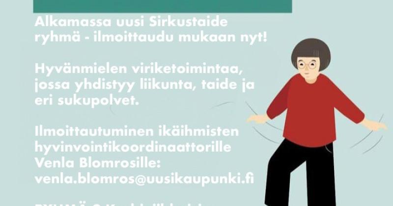 Sirkustaide työpaja ikäihmisille