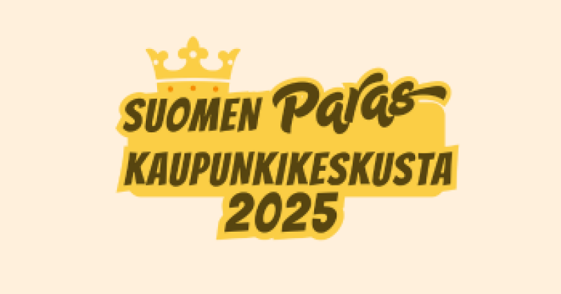 suomen paras kaupunkikeskusta logo.
