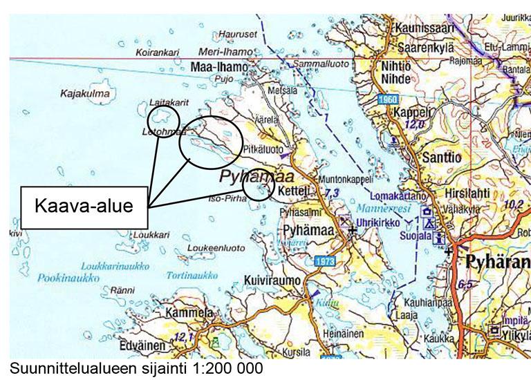 Pamprinniemi -lähestymiskartta