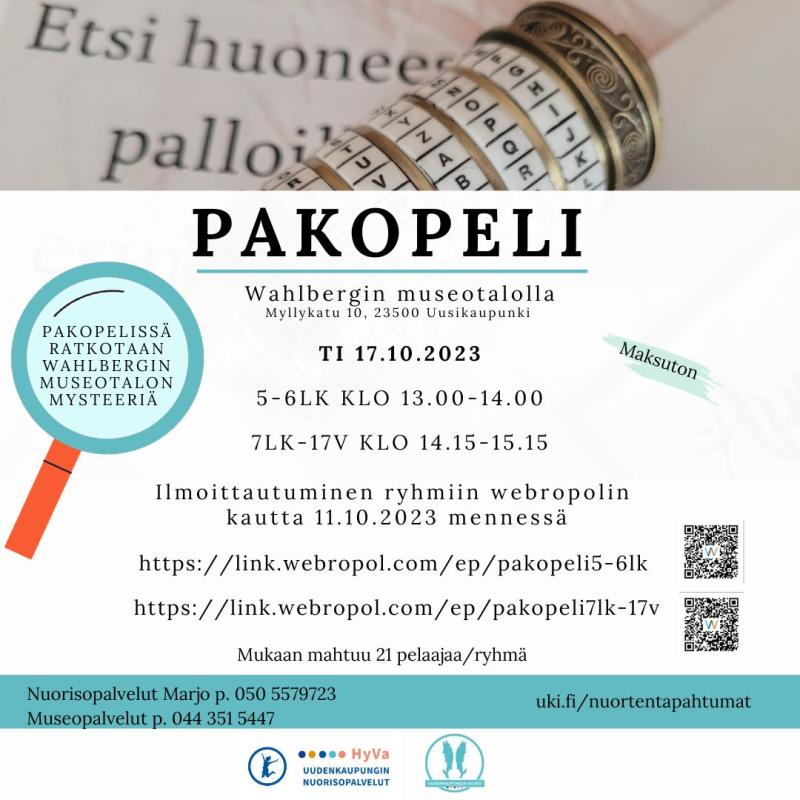 Pakopeli mainos, kuvateksti kerrottu tekstissä