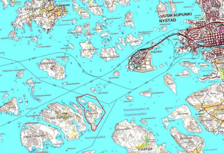 Koiviston saaren ranta-asemakaavan muutos, lähestymiskartta